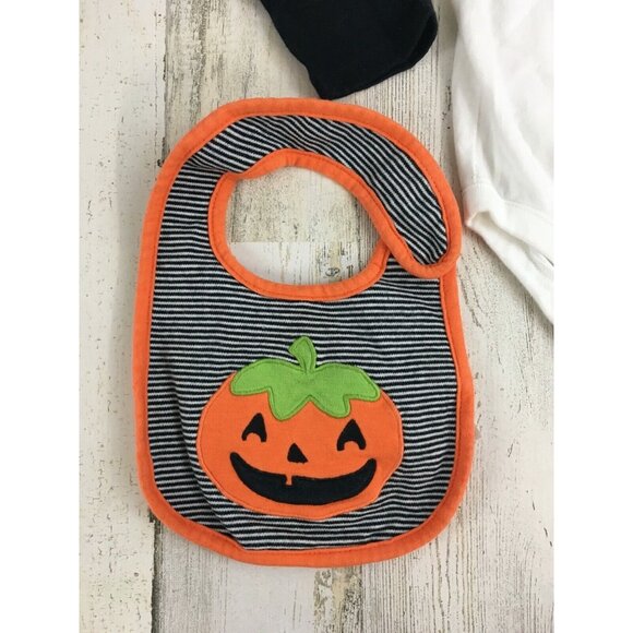 Gymboree 18 24 M My First Halloween Long Sleeve Bodysuit Carters Pumpkin Bib Set - Picture 2 of 15